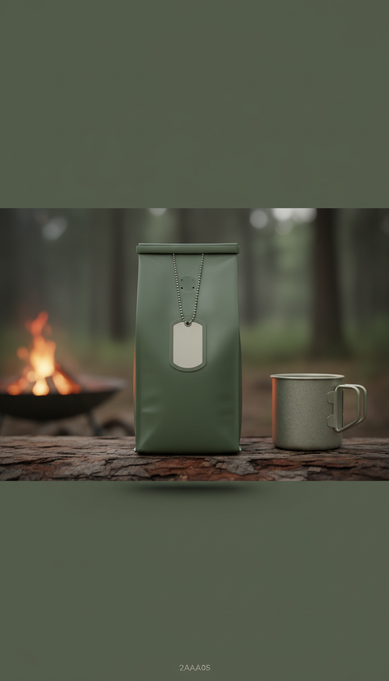 Bold Roast Coffee Bag With Dog Tag